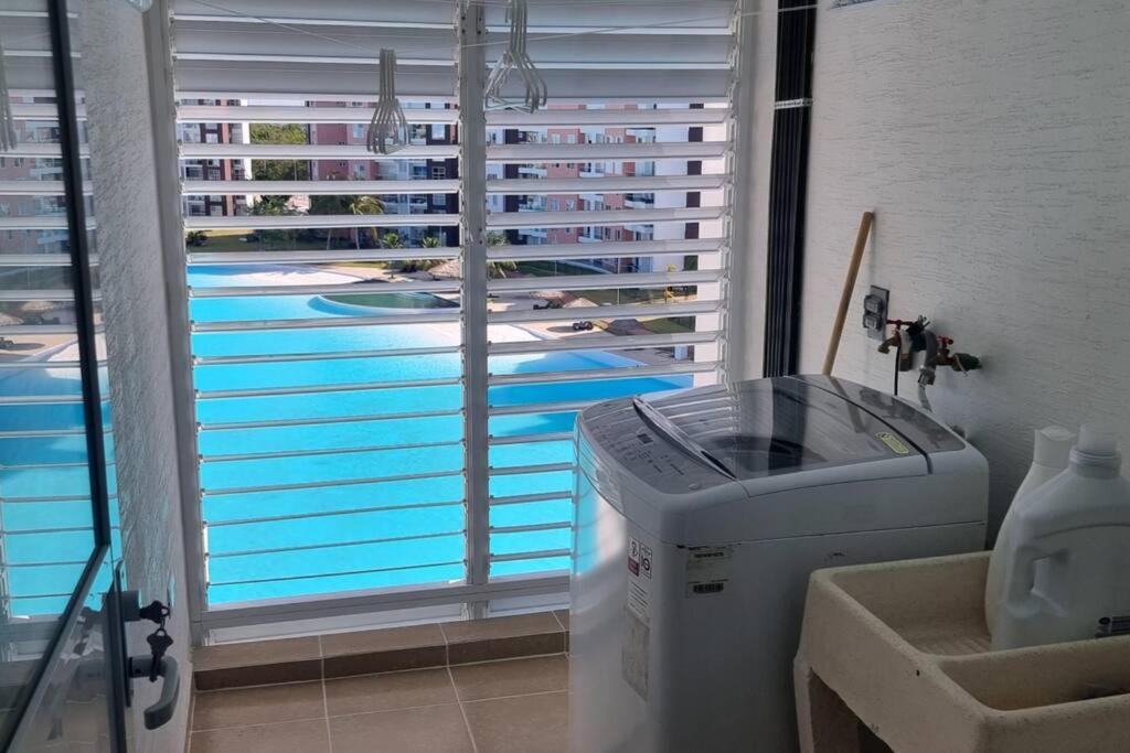 Departamento Con Laguna Artificial Cancun Bagian luar foto