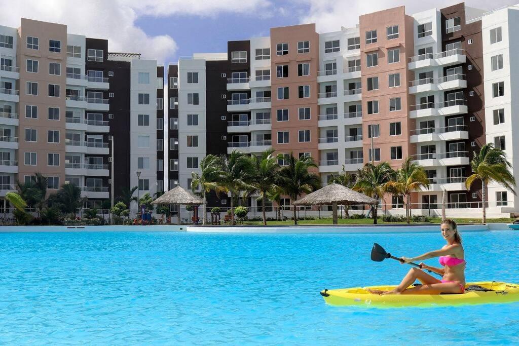 Departamento Con Laguna Artificial Cancun Bagian luar foto
