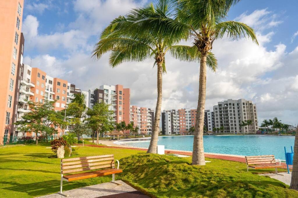 Departamento Con Laguna Artificial Cancun Bagian luar foto